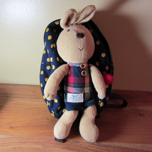 Toddler bunny plush & Backpack Kids Safety Harness Leash Travel winghouse (W3260